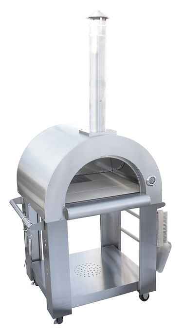 KoKoMo 32-Inch Wood-Fired Pizza Oven with Cart