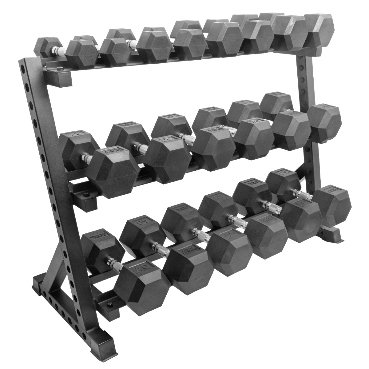 Rubber Hex Dumbbells