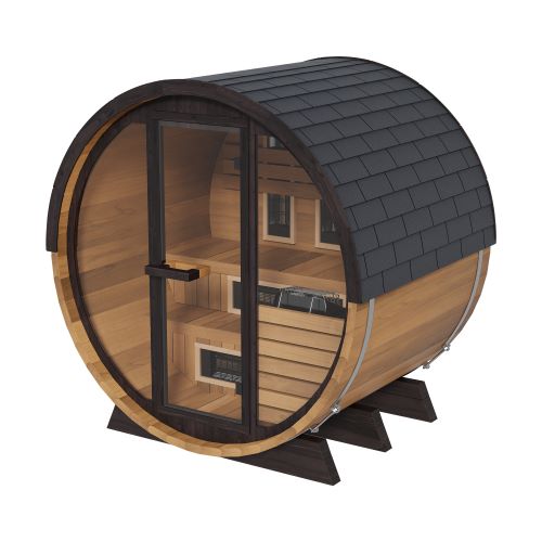 Finnmark FD-6 Cedar Combination Barrel Sauna | Infrared & Steam