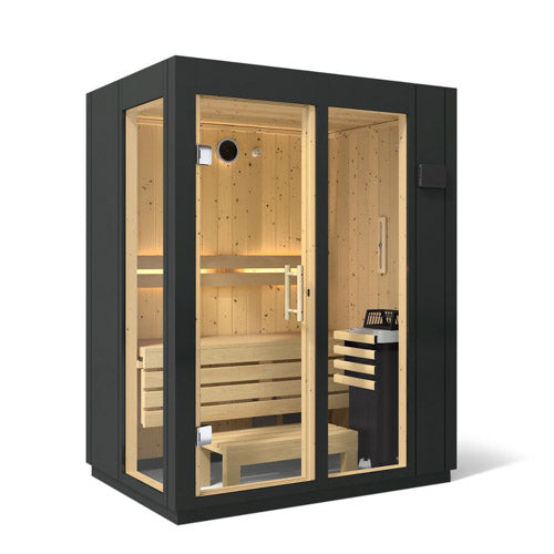 Kohler C1 Indoor Sauna | Graphite Grey Sauna Kit