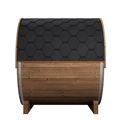 SaunaLife Model E7W | Outdoor Barrel Sauna with Window
