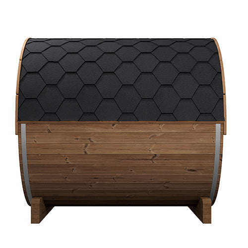 SaunaLife Model E8 | Large Outdoor Barrel Sauna