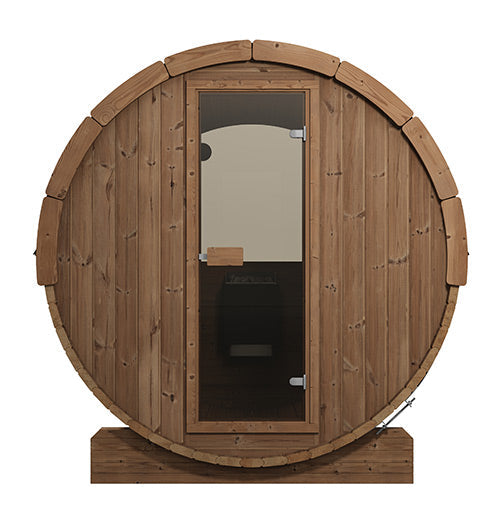 SaunaLife Model E8W | Large Barrel Sauna with Window
