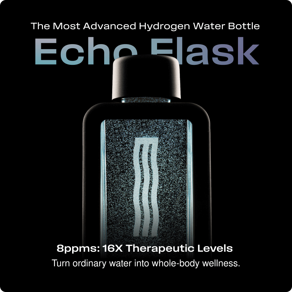 Echo Flask hydrogen water bottle with advanced technology for therapeutic wellness.