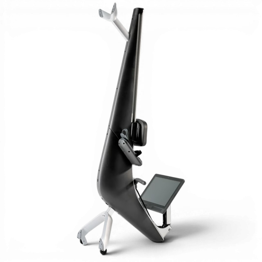 Ergonomic Gaming Chair with sleek black design and adjustable features.