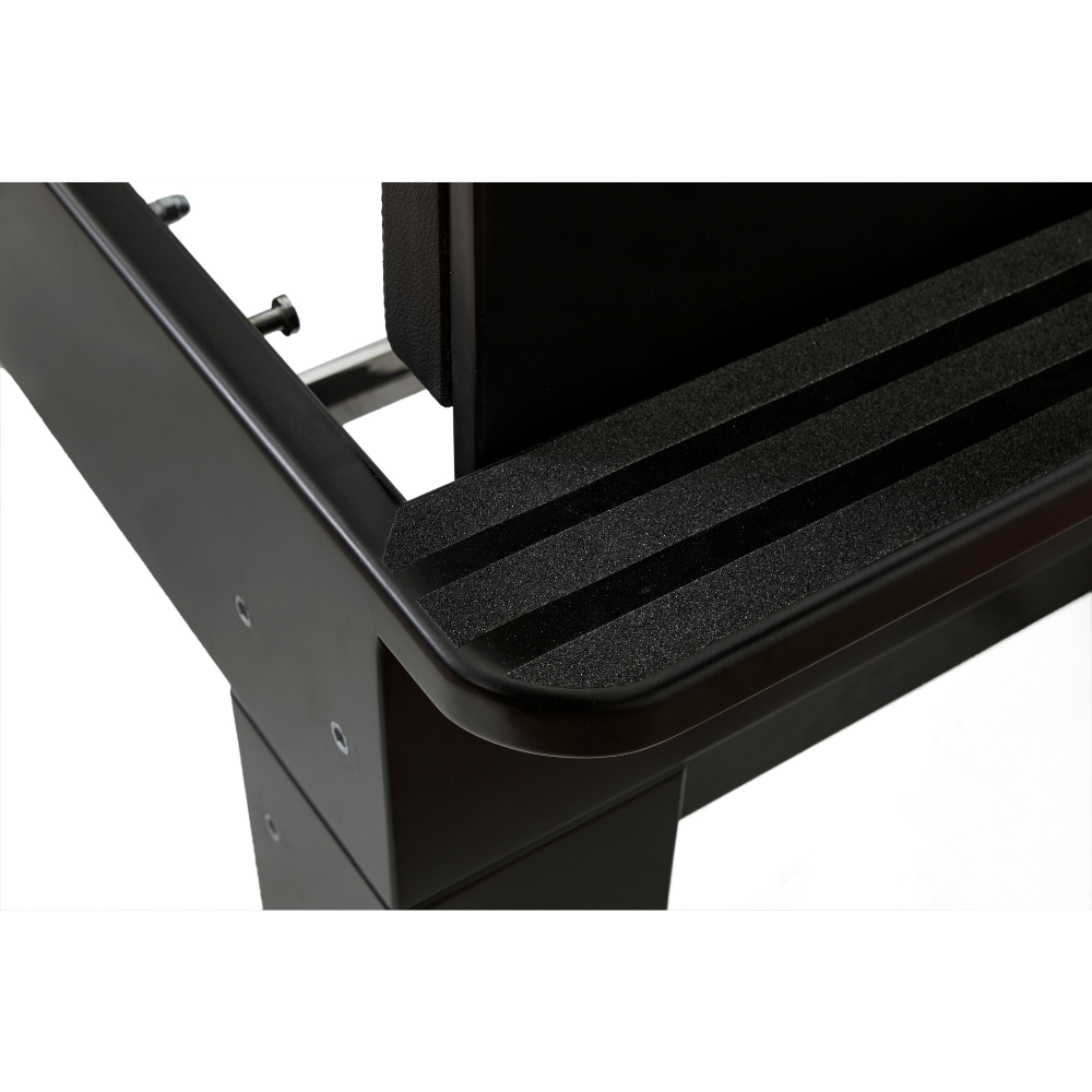 Adjustable Weight Bench with sturdy black frame and textured surface for grip.