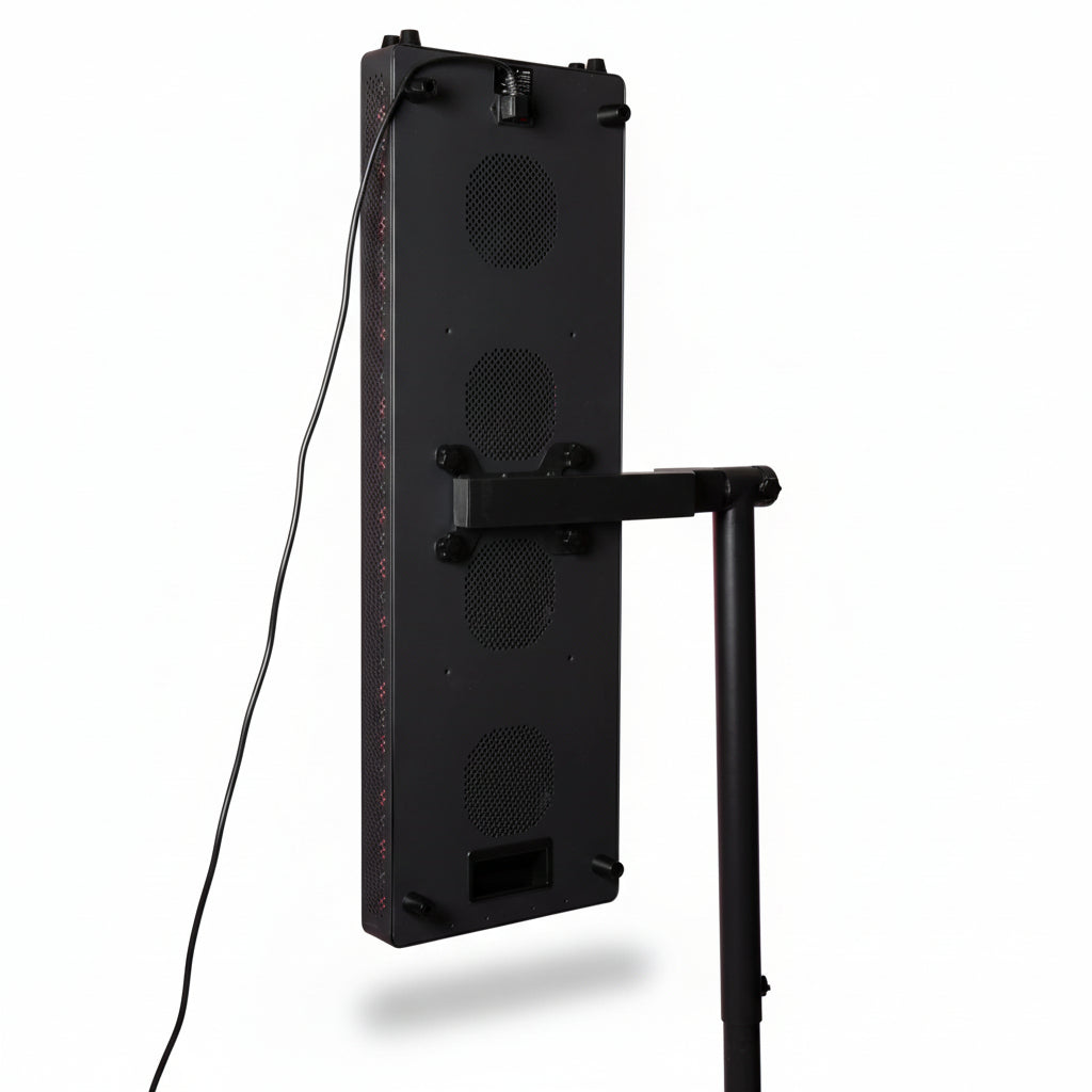 Soundbar speaker with sleek design and wall-mountable feature.