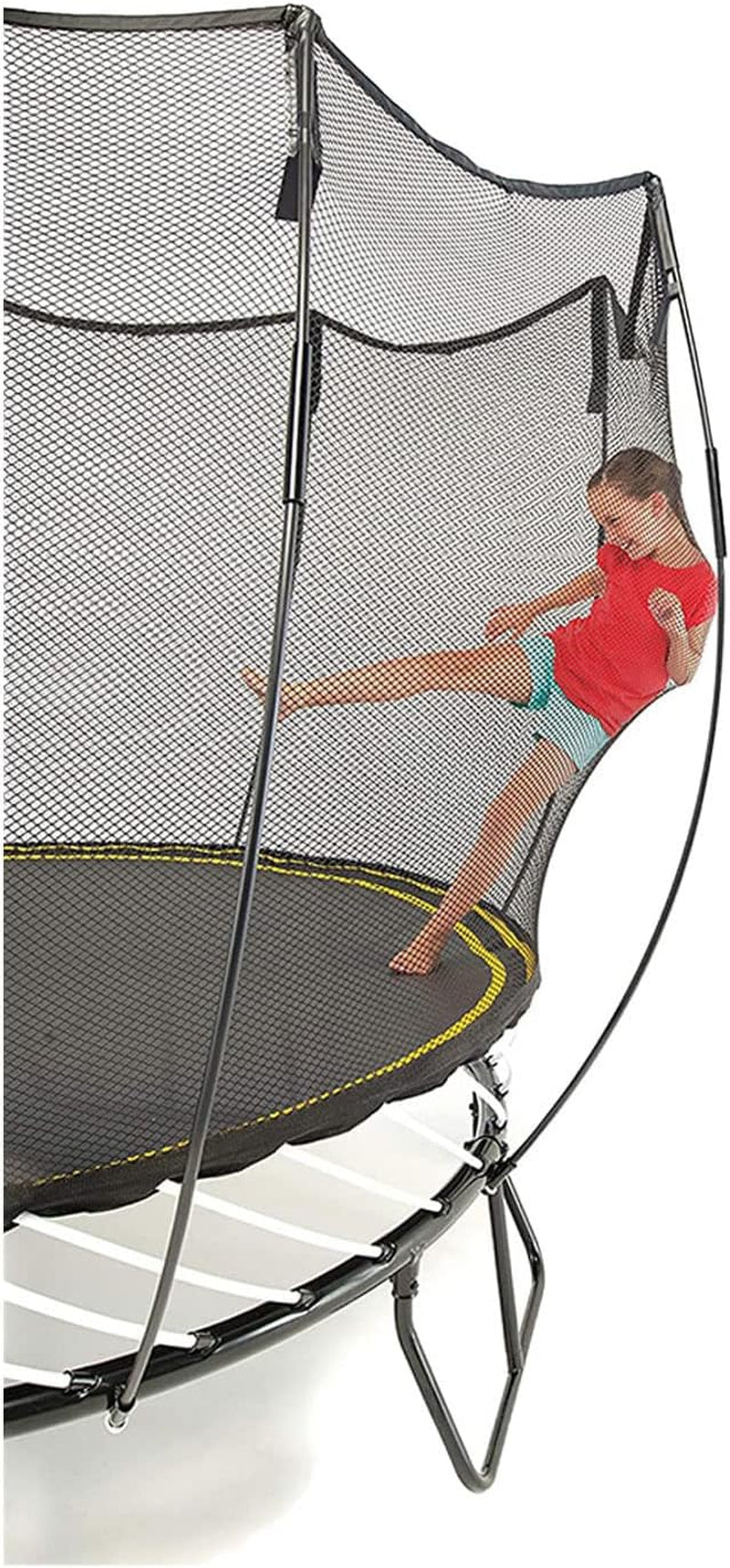 Trampoline � Springless Square Backyard Trampoline with Enclosure for Kids - 11Ft or 13Ft Sizes & Optional Add-On Attachments & Accessories