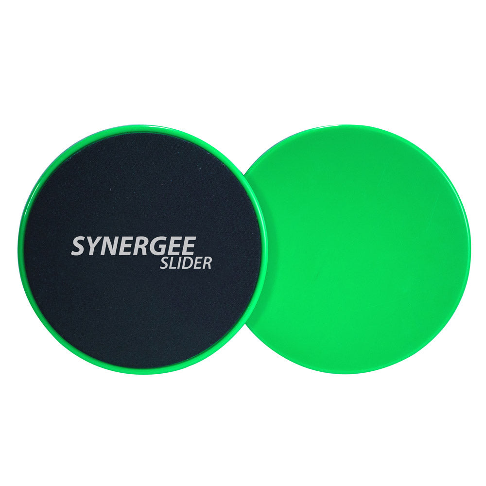 Synergee Slider featuring a green and black design for effective workout routines.