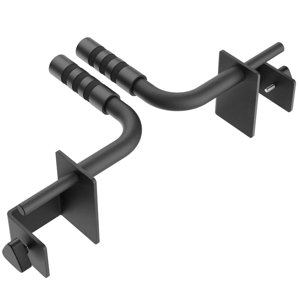Heavy-duty wall hooks for garage storage, featuring a sleek black finish and rubber grips.