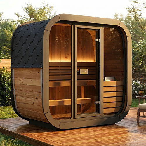 SaunaLife Model CL4G | Compact Outdoor Cabin Sauna