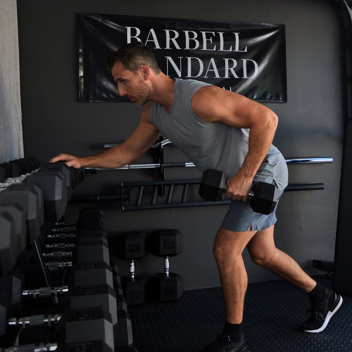 Rubber Hex Dumbbell Sets