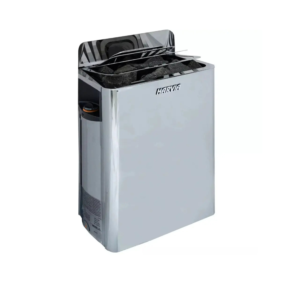 Harvia wall-mounted 8 kW sauna heater with built-in controls