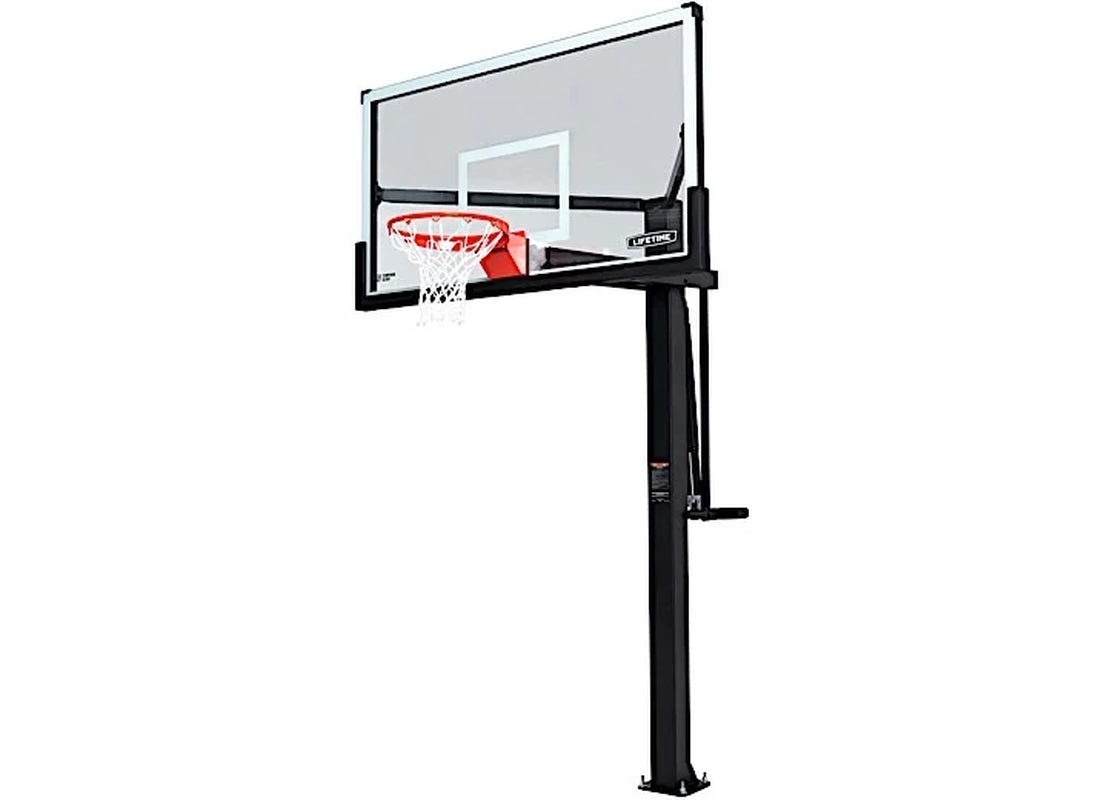 72-Inch Mammoth Bolt down Basketball Hoop with Mammoth Lift Adjustment & Spring Flex Rim - Model 90964-Outdoor Play