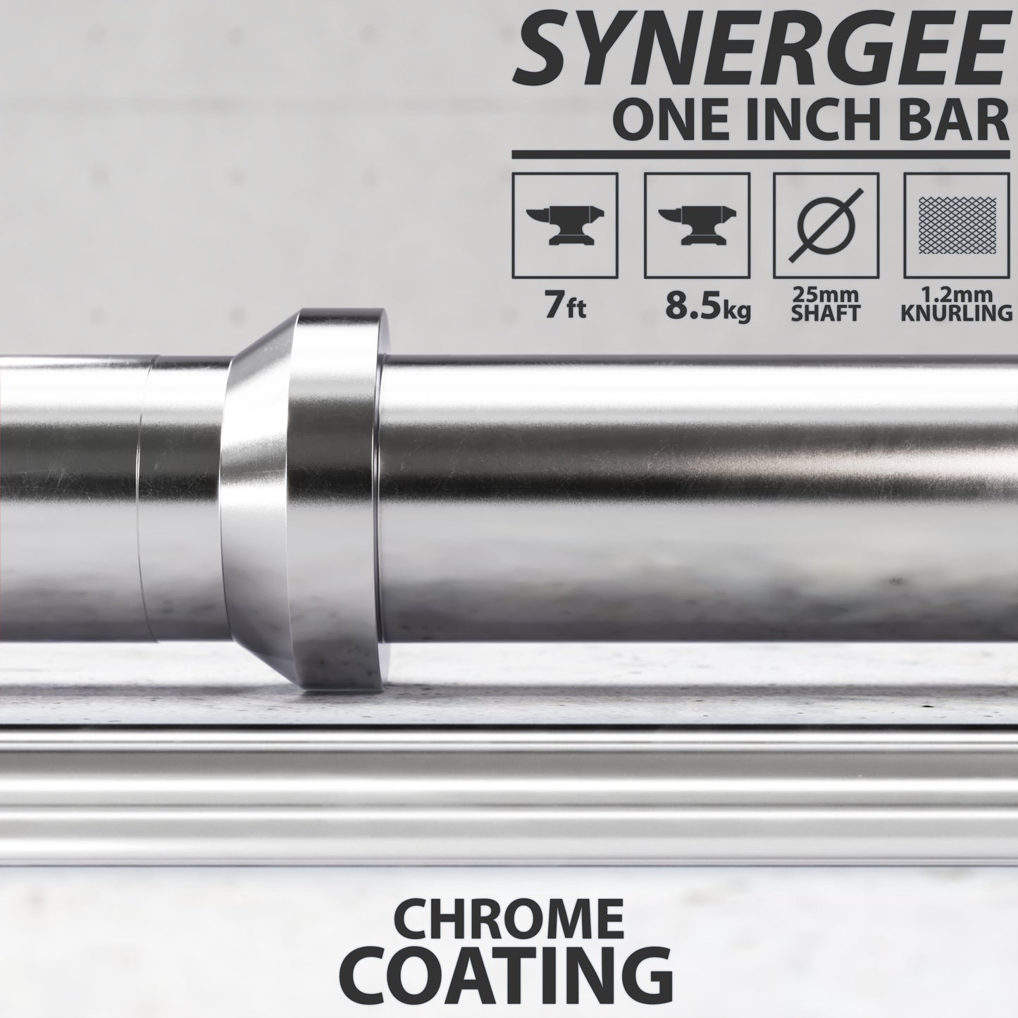 Synergee 1" Barbell