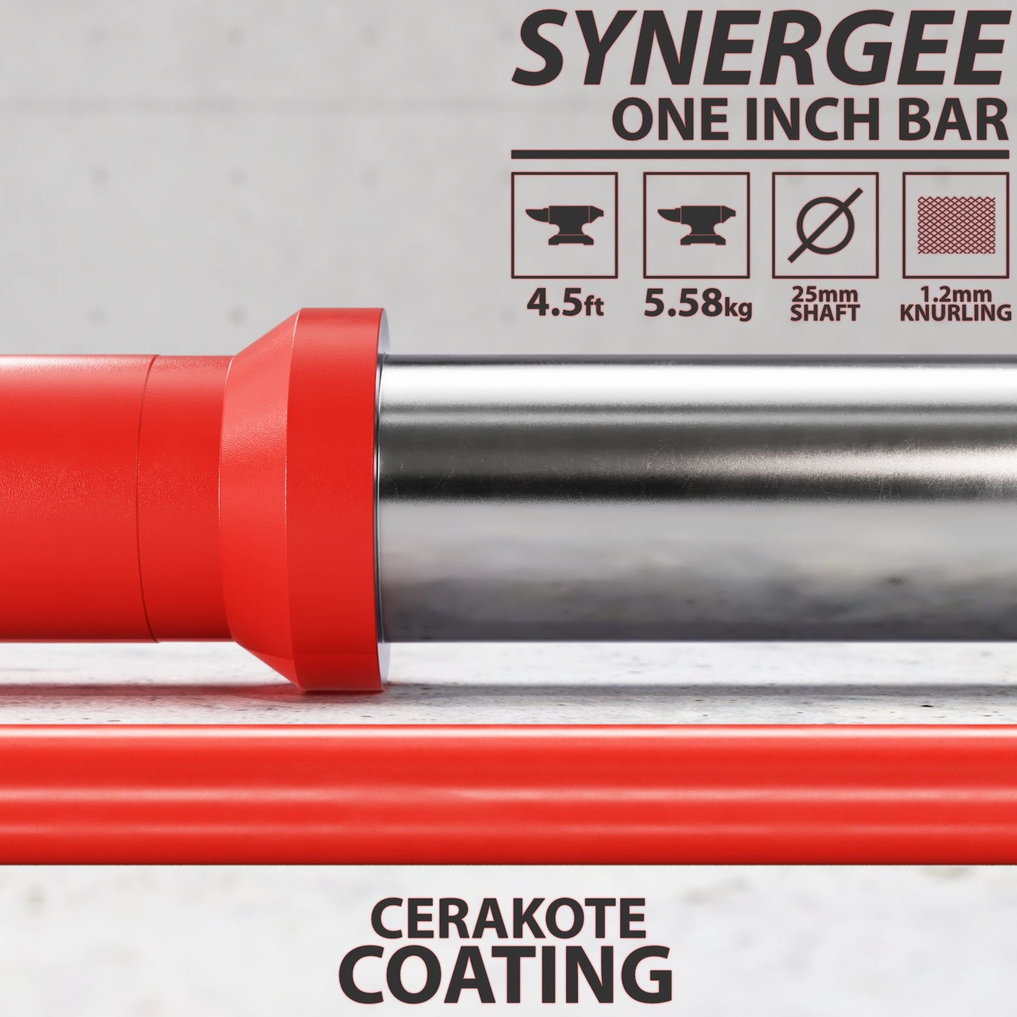 Synergee 1" Barbell