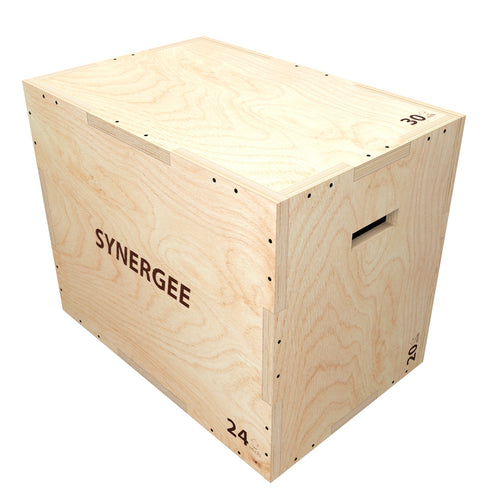 Synergee 3-in-1 Wood Plyo Box - Elevate Your Workout