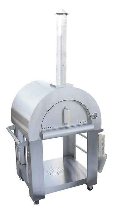 KoKoMo 32-Inch Wood-Fired Pizza Oven with Cart
