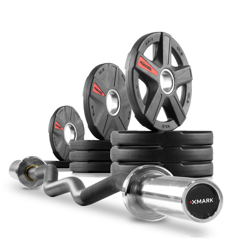 Texas Star Olympic Weight Plates and Curl Barbell Sets – Customizable Strength Training