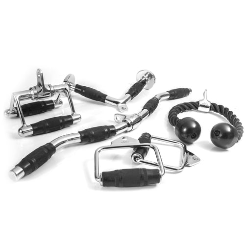 Cable Machine Attachments Set – Complete 5-Piece Kit