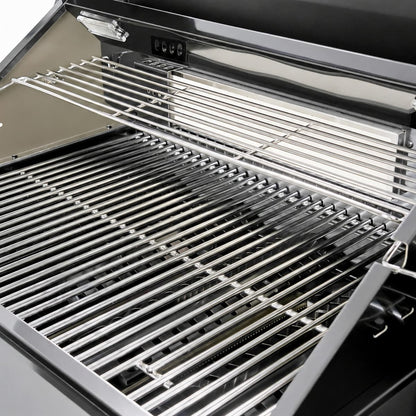 104" 4-Burner 72,000 BTU Black Outdoor Kitchen Bar Barbecue Island Grill + Wine Cooler + Sink