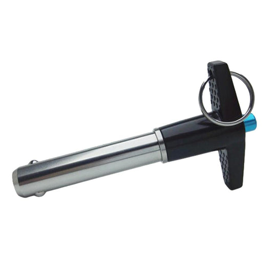 Keychain pen with a sleek silver barrel and black grip for easy writing.
