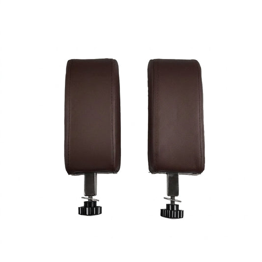 Brown Armrest Pads for Office Chairs, designed for comfort and support.