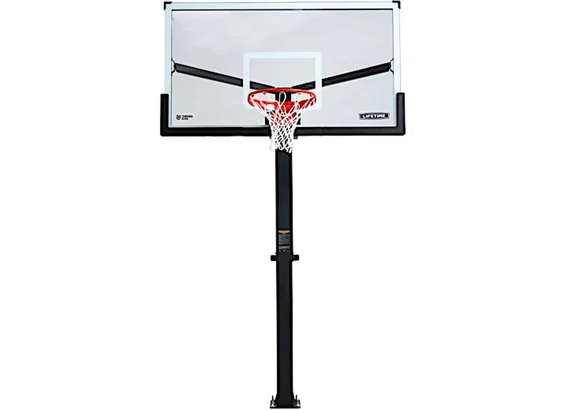 72-Inch Mammoth Bolt down Basketball Hoop with Mammoth Lift Adjustment & Spring Flex Rim - Model 90964-Outdoor Play
