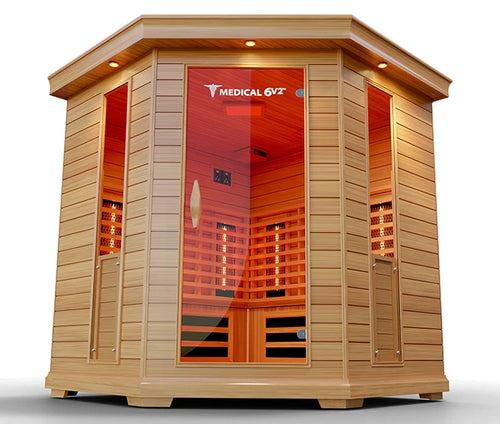 6 Person Indoor Infrared Full Spectrum Sauna – Medical 6 Plus™