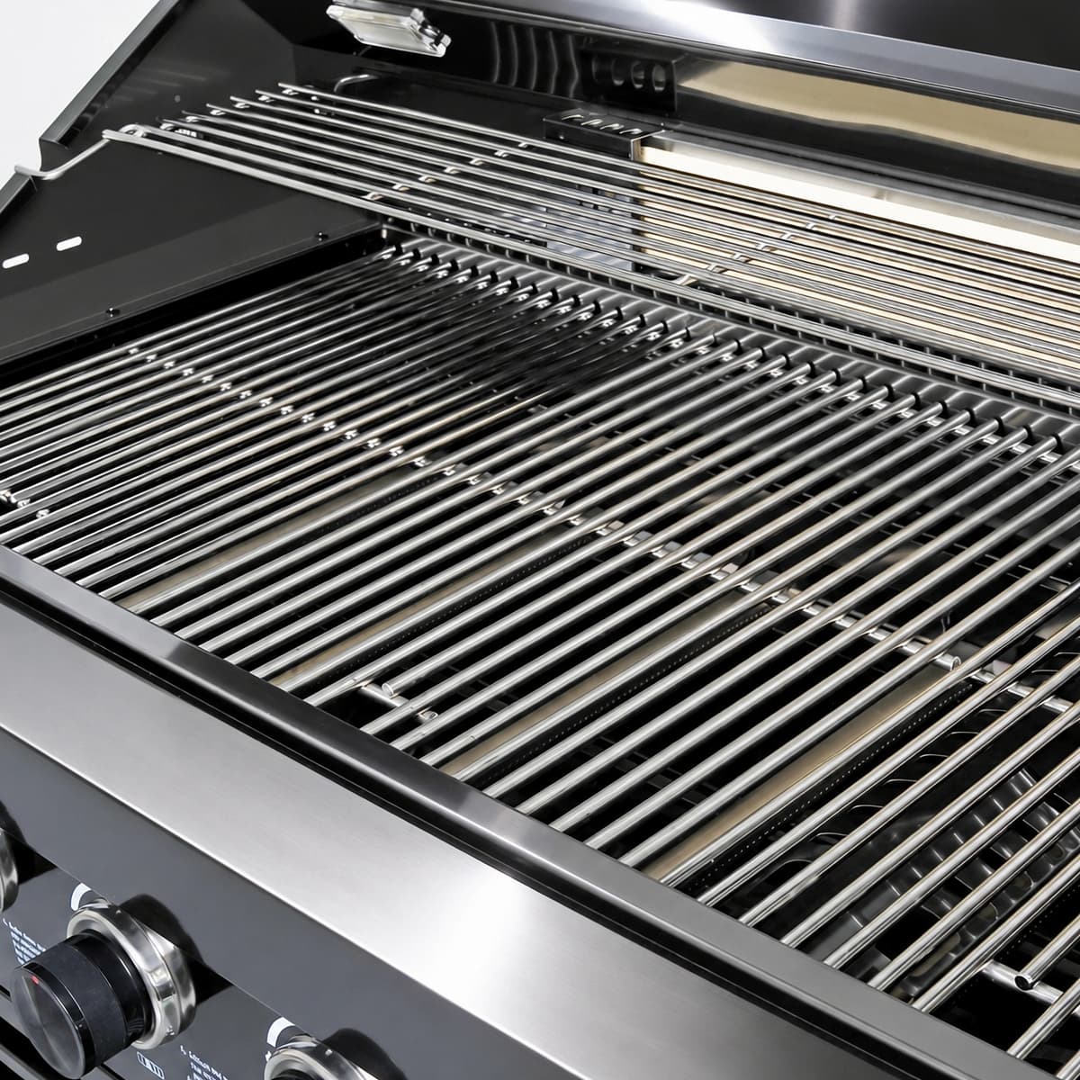 43" 6-Burner Natural NG Black Outdoor Kitchen Island Grill