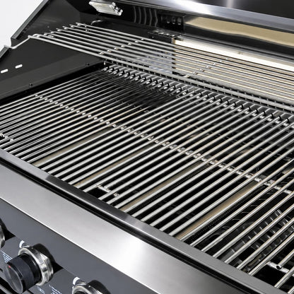 82" 6-Burner 85,000 BTU Gas Outdoor Kitchen Island Grill Stainless Steel Sink Wine Cooler