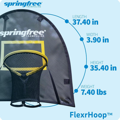 Trampoline – Springless Backyard Oval Trampoline with Enclosure for Kids - Multiple Sizes & Optional Add-On Attachments & Accessories