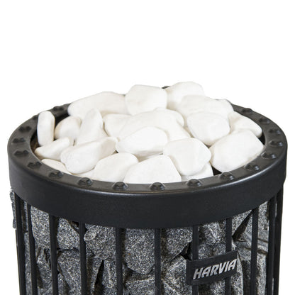 Harvia AC4000 | White Decorative Sauna Stones 22 lbs