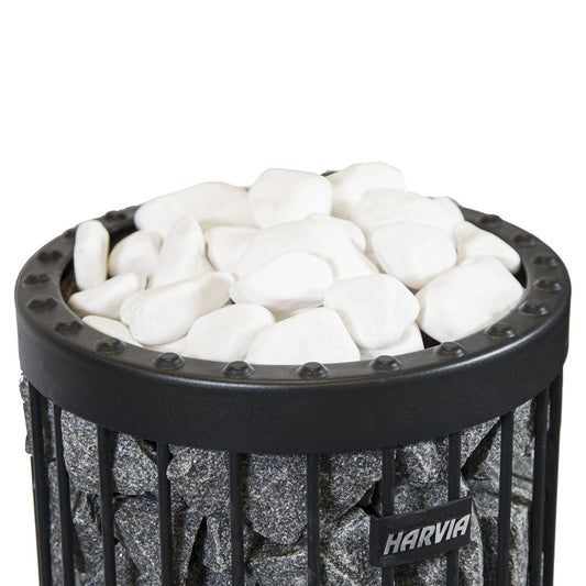 Harvia AC4000 | White Decorative Sauna Stones 22 lbs