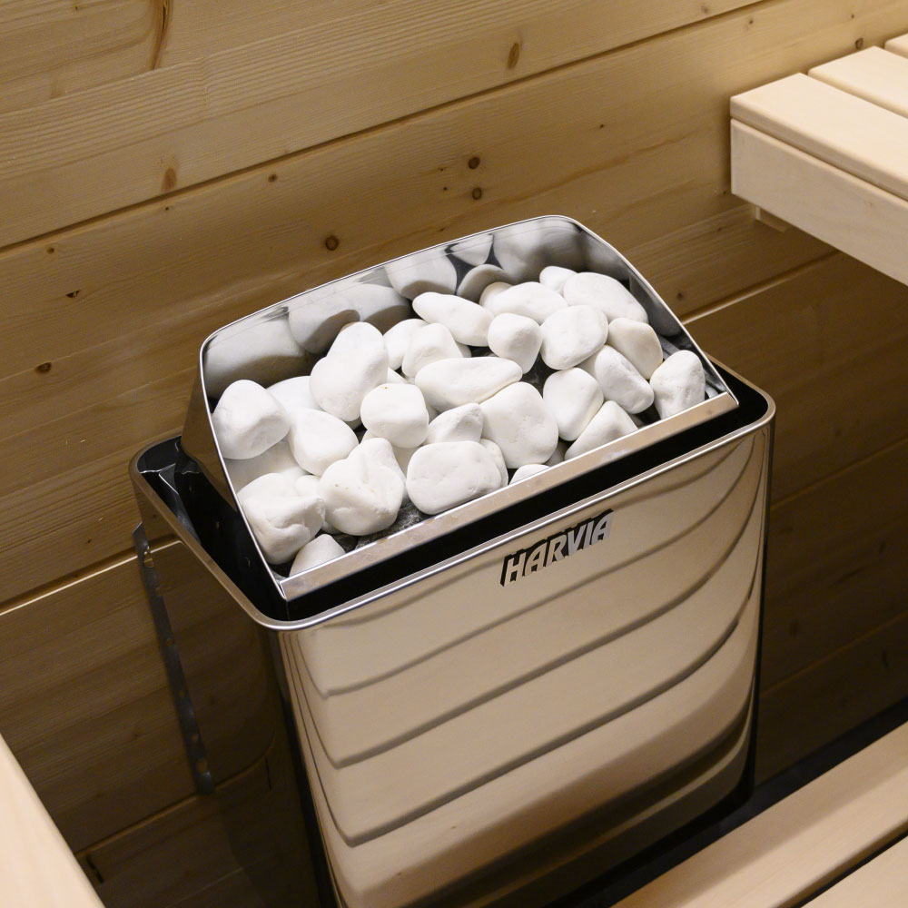 Harvia AC4000 | White Decorative Sauna Stones 22 lbs