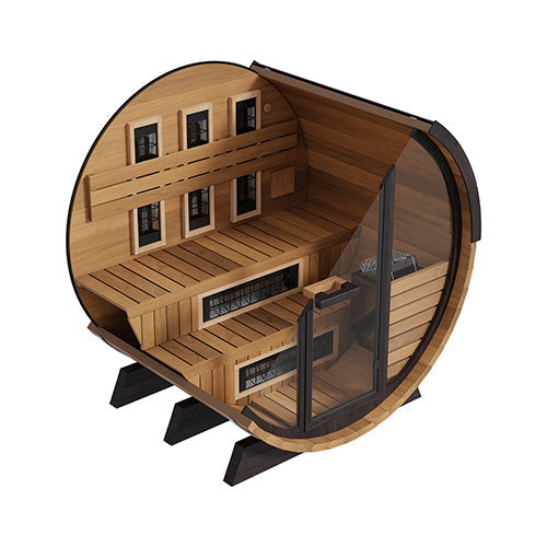 Finnmark FD-6 Cedar Combination Barrel Sauna | Infrared & Steam