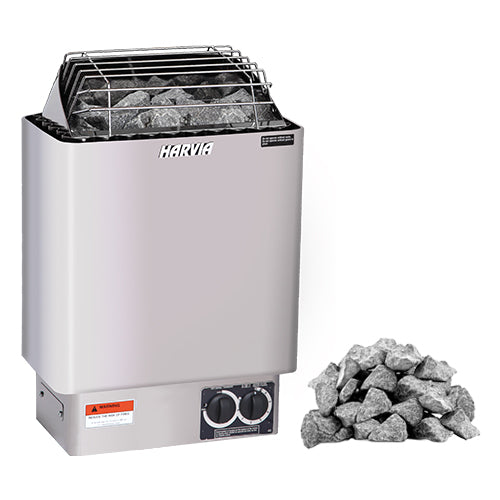 Harvia KIP45B Sauna Heater Package | 4.5kW Stainless Steel