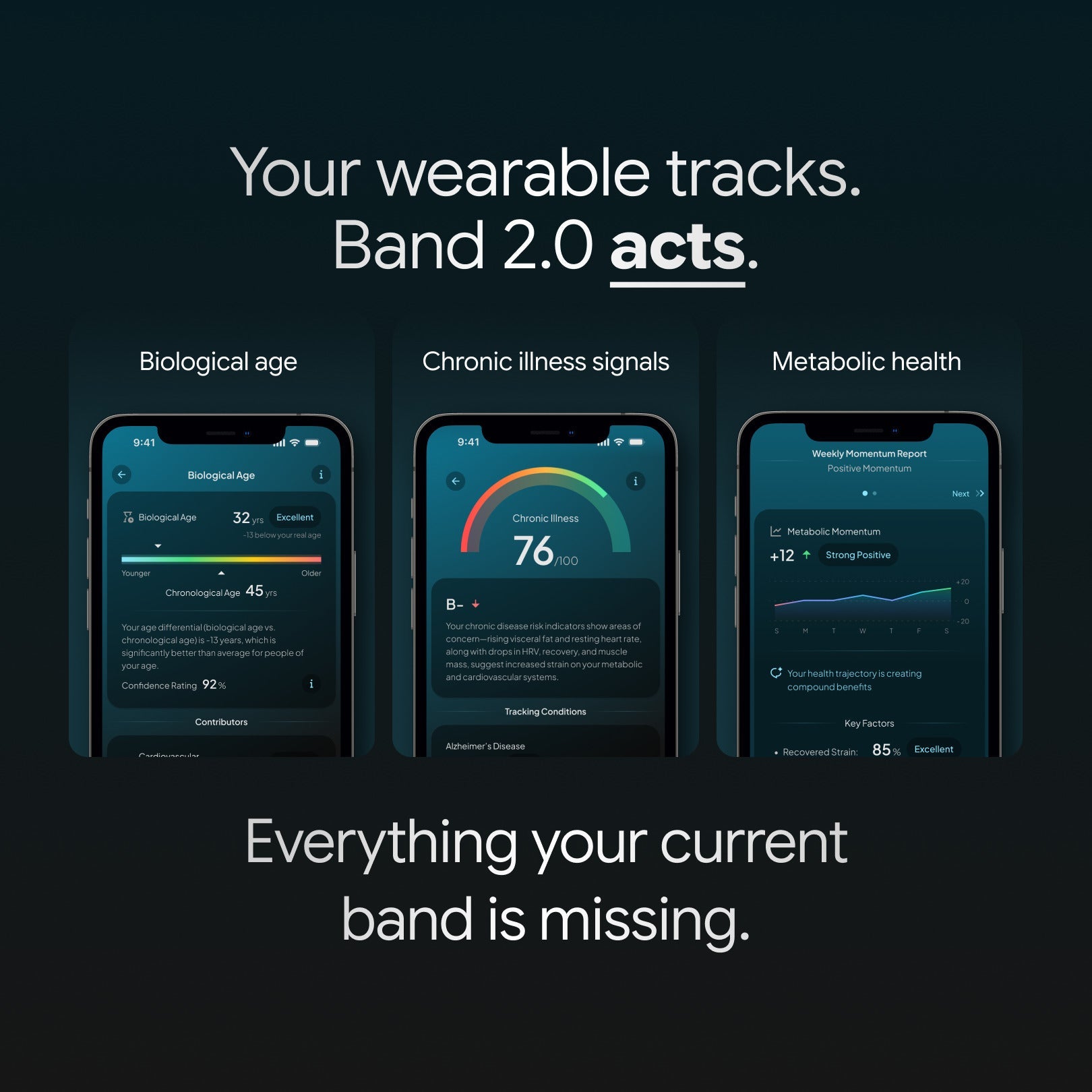Hume Band 2.0 activity and sleep tracking features