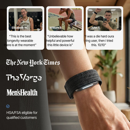 Fitness Tracker with user testimonials highlighting its effectiveness and features.