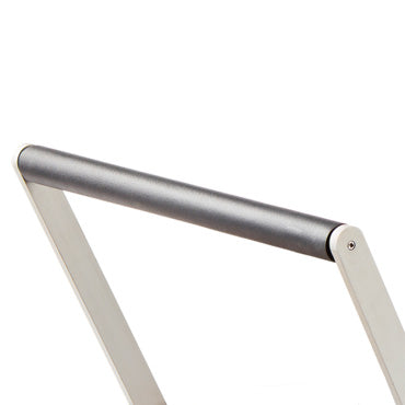 Modern Desk Lamp with sleek metallic handle and minimalist design.