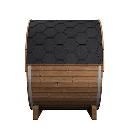 SaunaLife Model E6W | Outdoor Barrel Sauna with Window