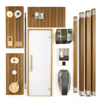 Carbon Smart Saunas - 6' x 7' x 8' - by Finnish Sauna Builders