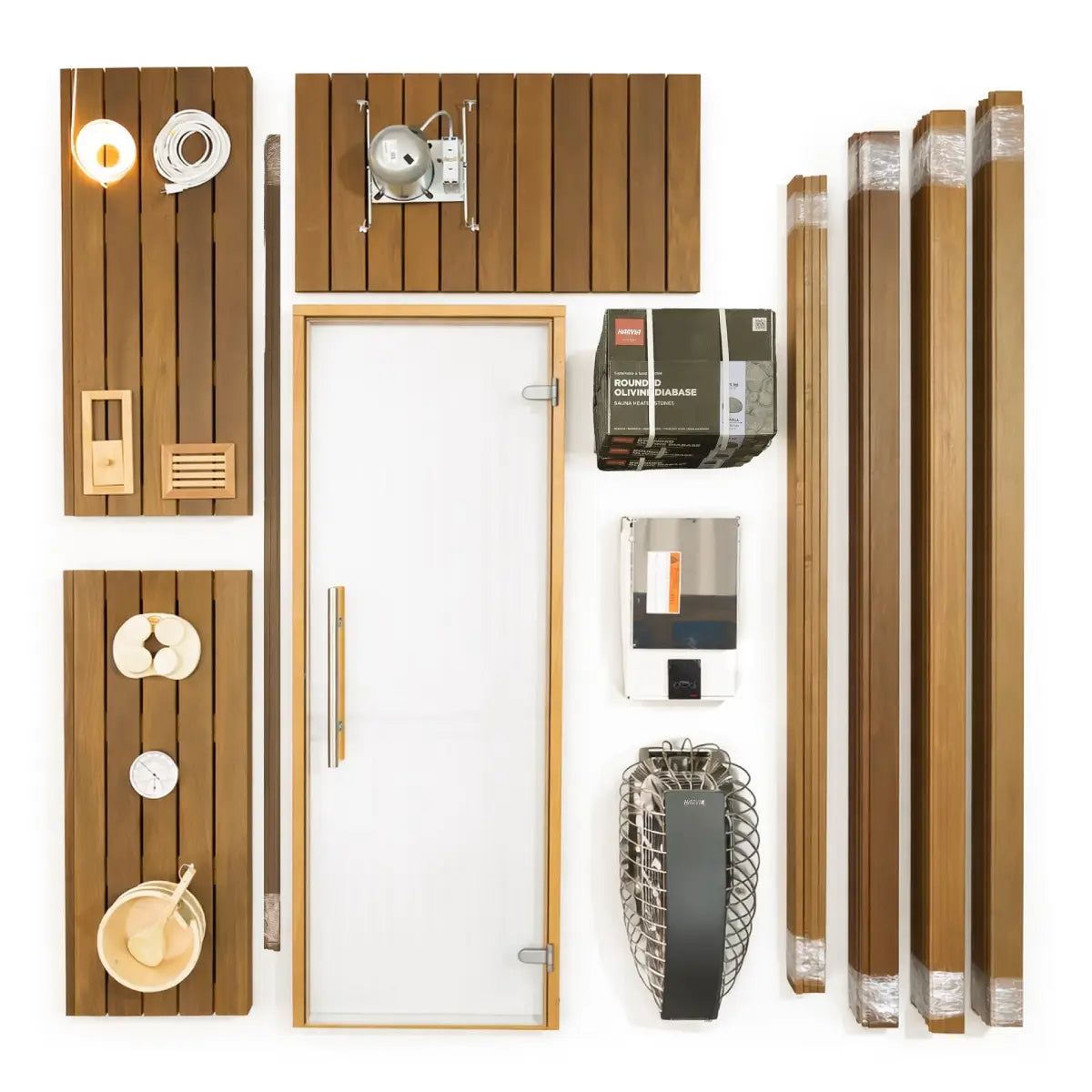Carbon Smart Saunas - 6' x 8' x 8' - by Finnish Sauna Builders