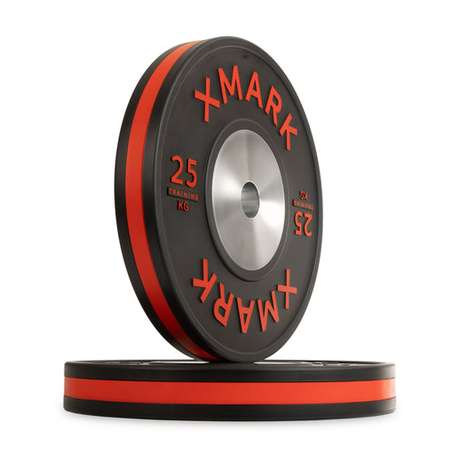 Striped Premium IWF Training Bumper Plates – Unmatched Durability
