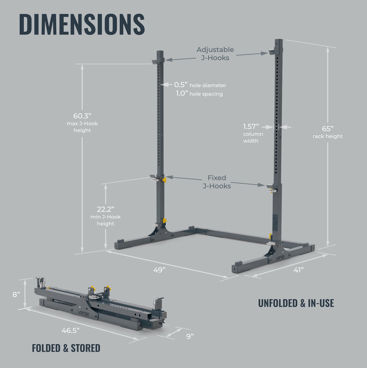 Verse® Agile Rack — Folding and Portable