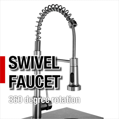 NG 85" 4-Burner 72,000 BTU Black Outdoor Kitchen Island Grill + Refrigerator + Sink