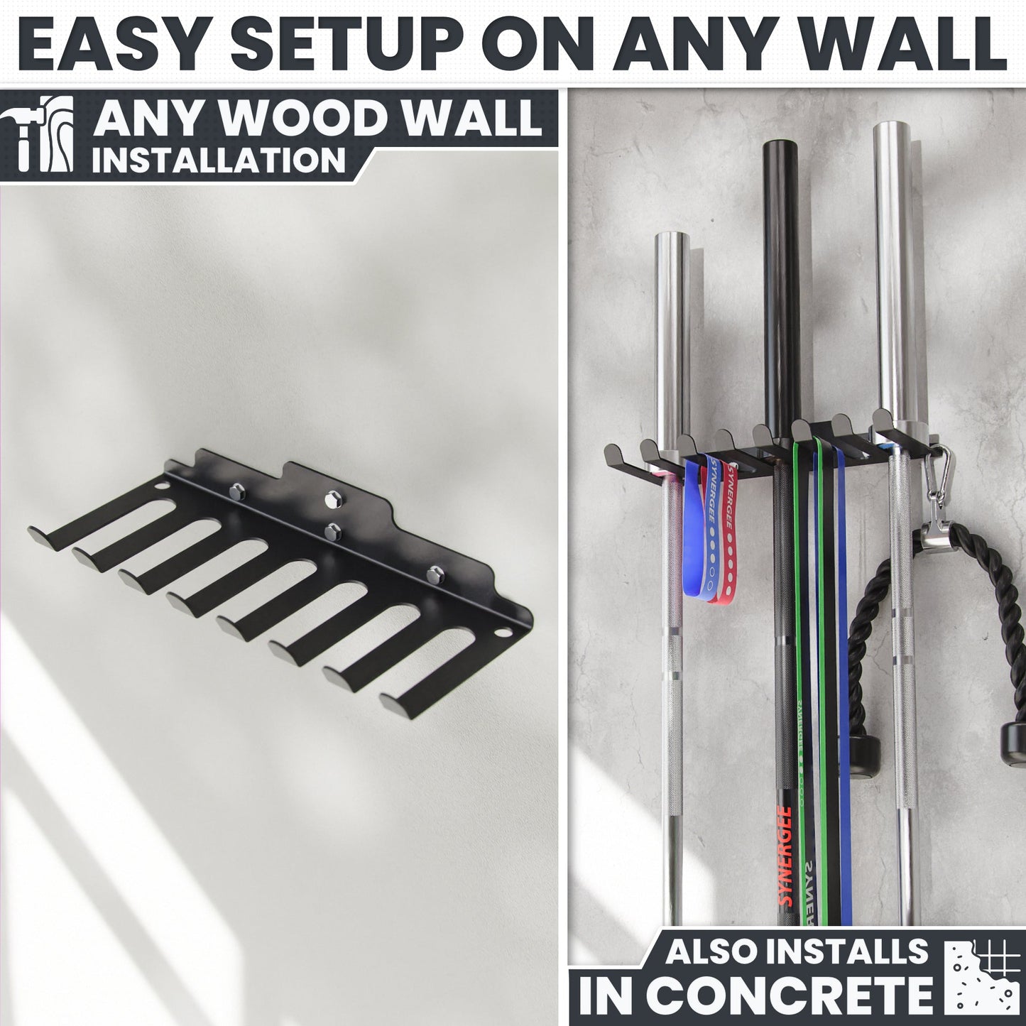 Synergee Barbell and Accessory Hanger