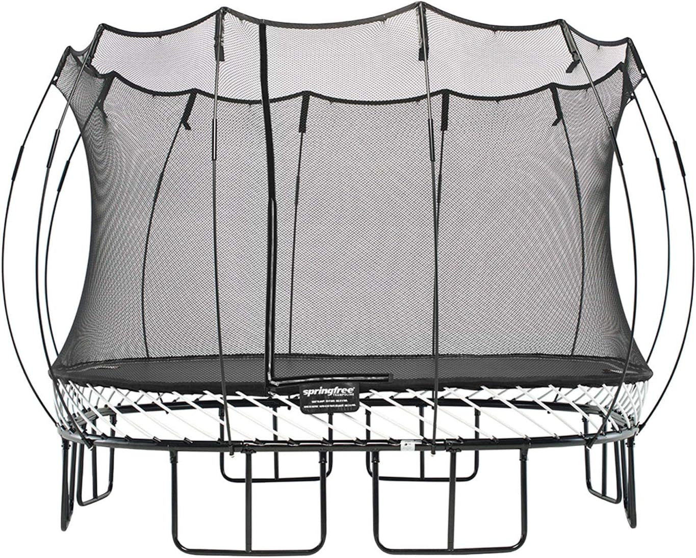 Trampoline � Springless Square Backyard Trampoline with Enclosure for Kids - 11Ft or 13Ft Sizes & Optional Add-On Attachments & Accessories