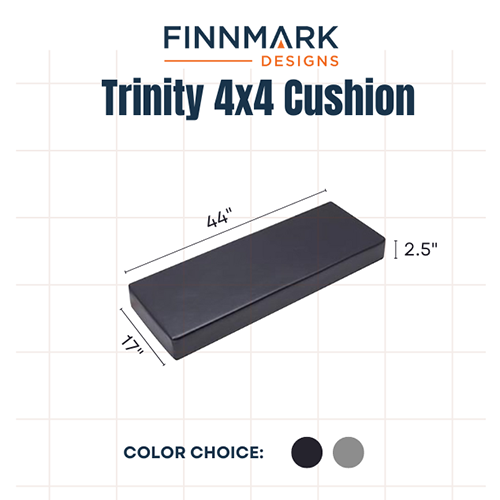 Finnmark FD-4 Combination Sauna Cushion | Black Marine-Grade Vinyl