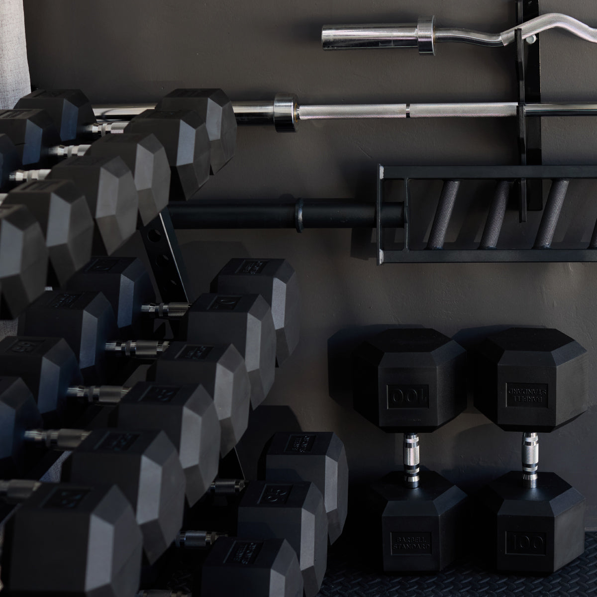 Three-Tier Dumbbell Rack